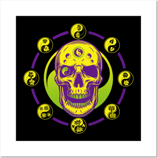 Skull of tai chi N°8 Posters and Art